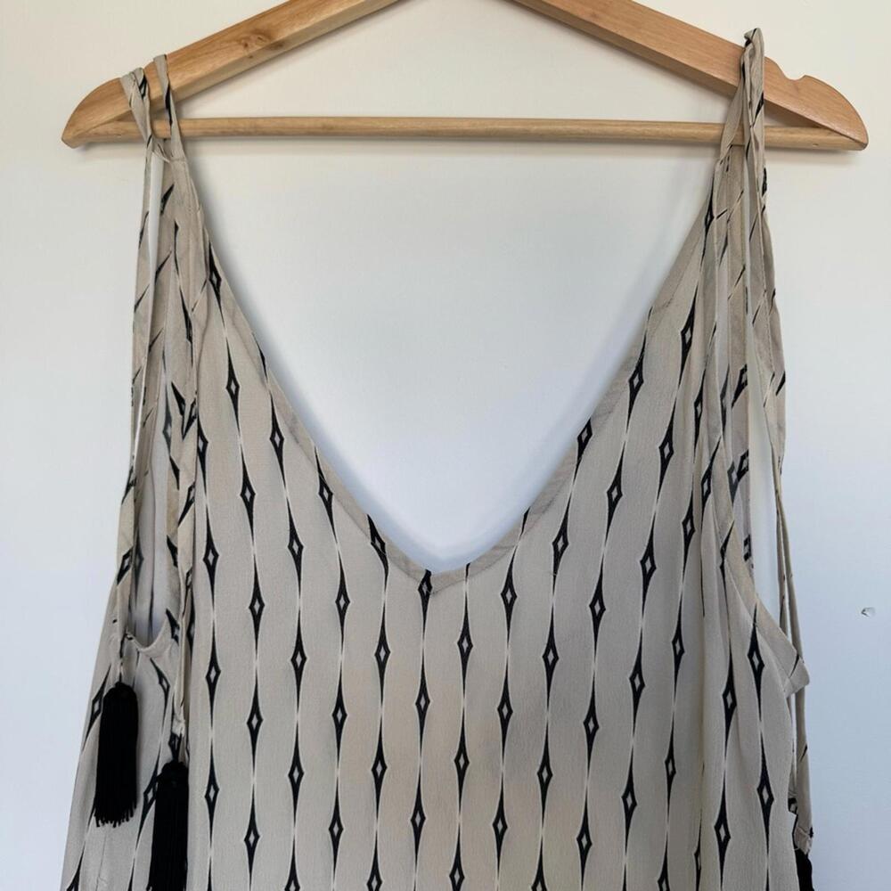 Beach Riot Tie Shoulder Tassle Maxi Dress Coverup - Picture 3 of 8